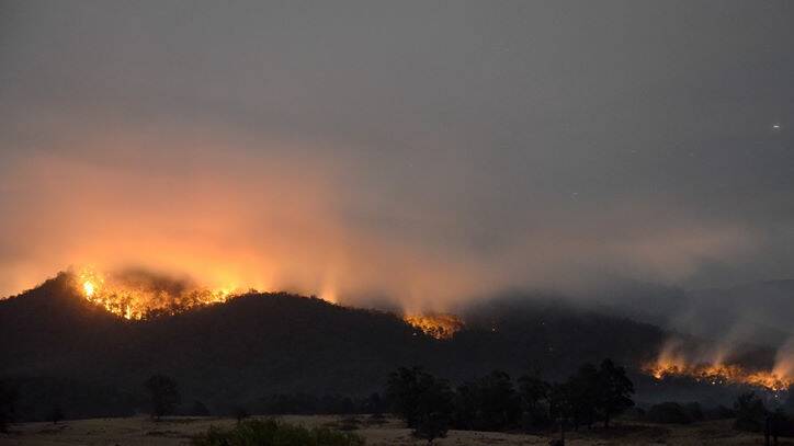 The Bemboka bushfire on September 17. Picture: Rachel Helmreich