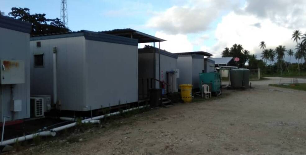 SPARSE HOUSING: This accommodation is the location where some suicidal men are being held on Manus Island. Picture: Supplied 