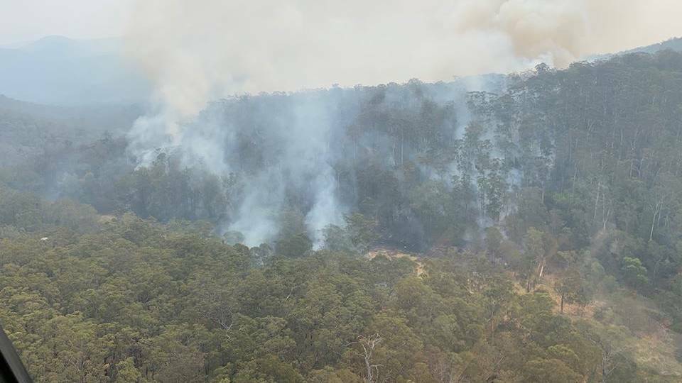 The Deua River Valley fire began on December 26, 2019. Picture: Supplied 