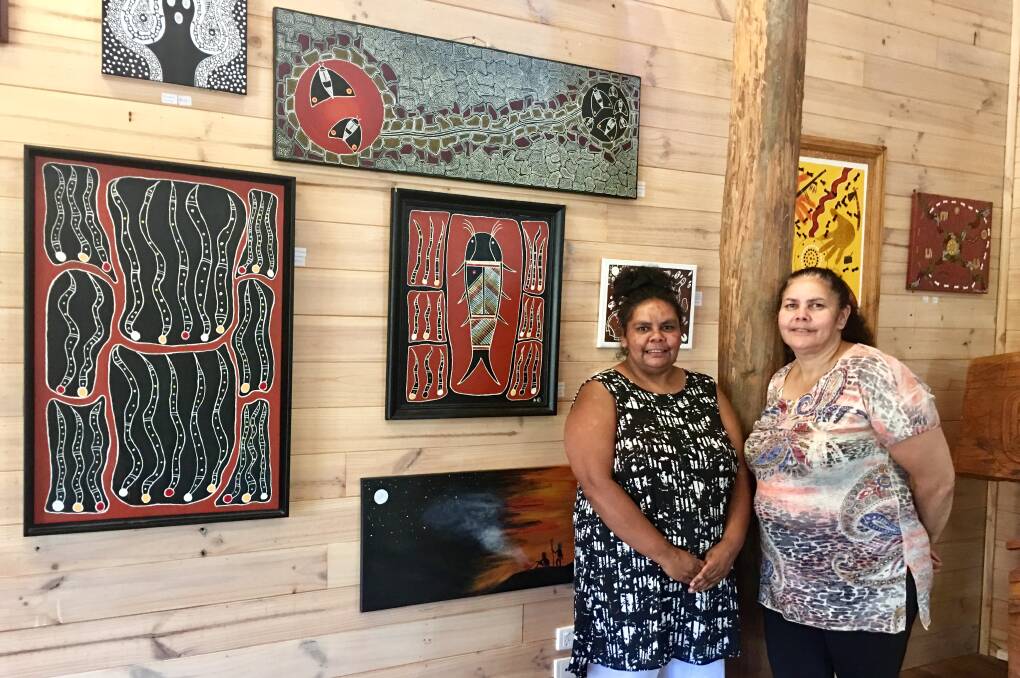 BACK AGAIN: Alison and Maria Walker have opened the art gallery and shop at Umbarra Cultural Centre for summer.