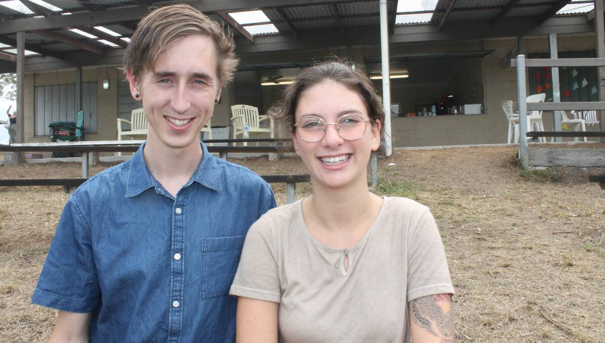SOCIAL MEDIA STARS: Tony Harrington and Sophia Puccetti are behind the Cobargo Bushfire Relief Centre Facebook page, where they connect with people from around the world wishing to donate to the Cobargo community. 