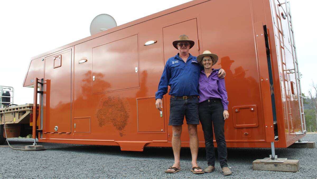 ON THE ROAD: On March 13 Jeffery Johnson and Kirsti Singleton from Mullewa in WA embarked on a journey back home from Frogs Hollow with the Pilbara Princess. 