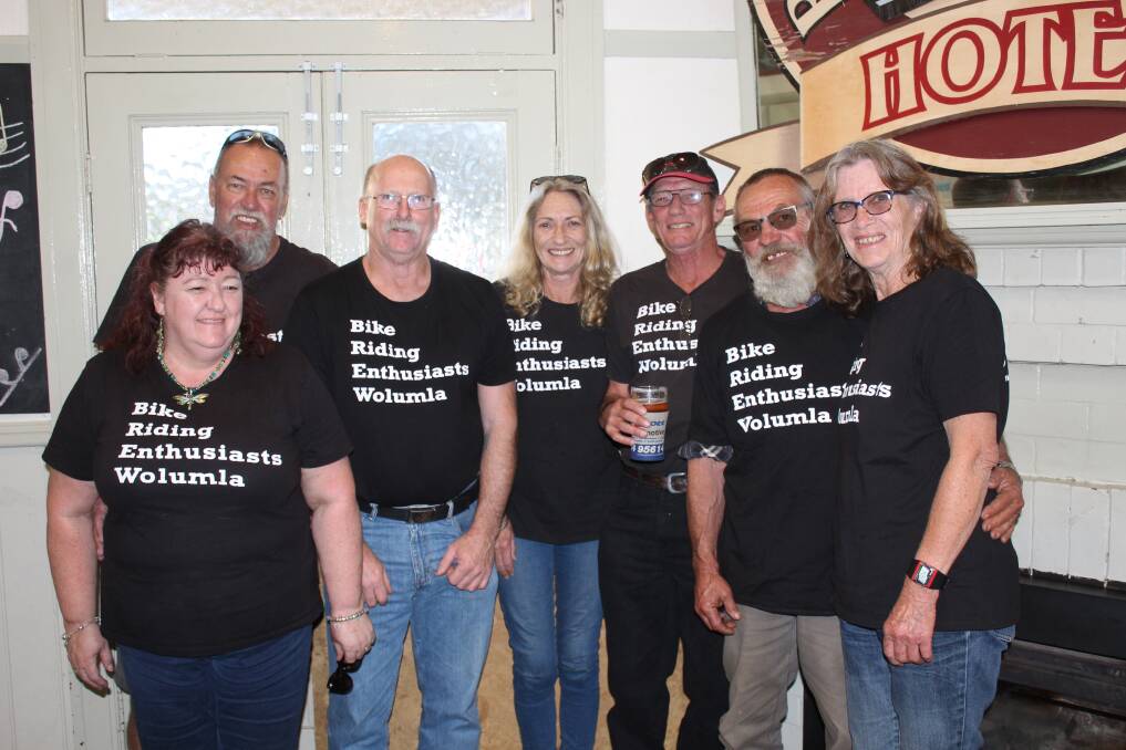 COMMUNITY SPIRIT: BREW members Anne and Bill Coleman, Val Johnson, Gail Westwood, Don Mason, Chris Sproates and Sue Mills at the fundraiser on Saturday.