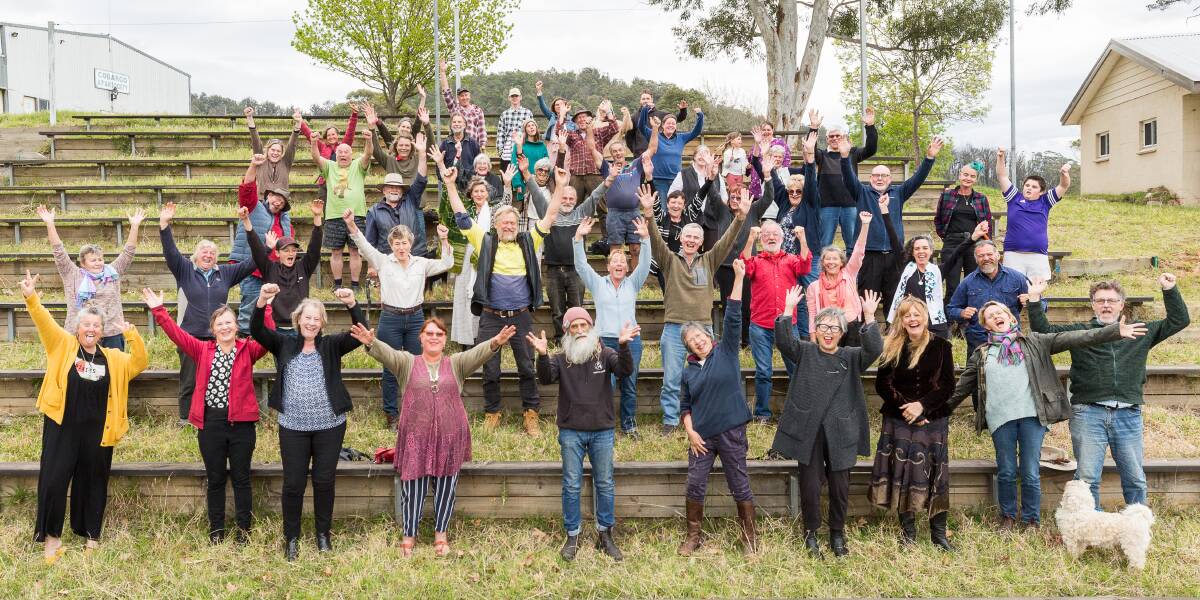 WELL-EARNED RECOGNITION: The Cobargo community celebrates becoming finalists in the Regional Achievement and Community Awards. Picture: Ben Marden Photography 