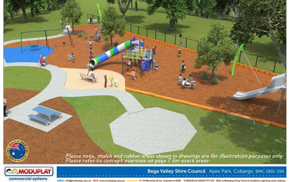 Plans for Apex Park at Cobargo.