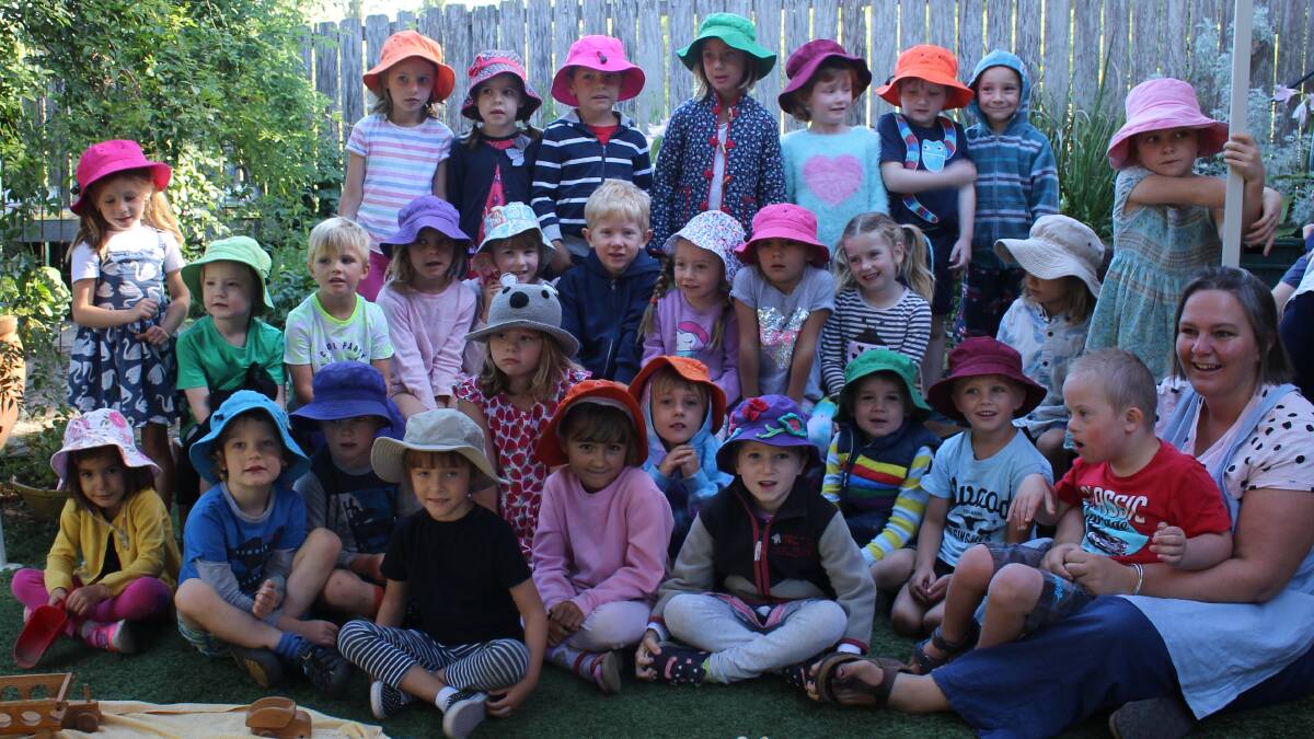 SMILING FACES: Mumbulla School's Kindergarten class were enjoying being in the playground on Thursday.
