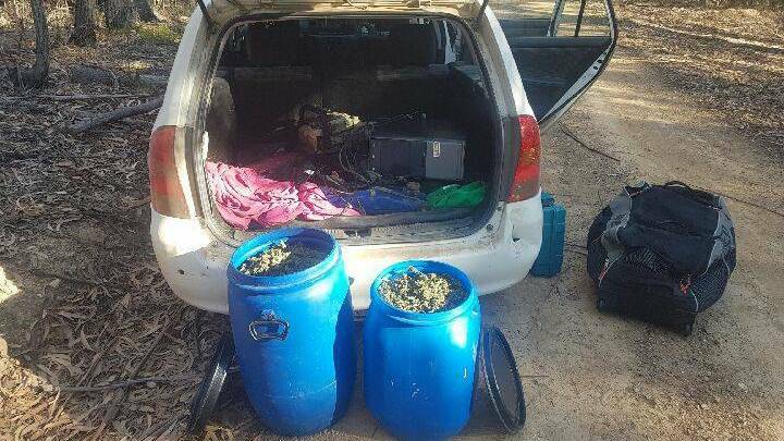 CANNABIS HAUL: A Cobargo man found with more than 11kg of cannabis in his car boot after a high-speed chase on the Far South Coast, has been sentenced to jail.