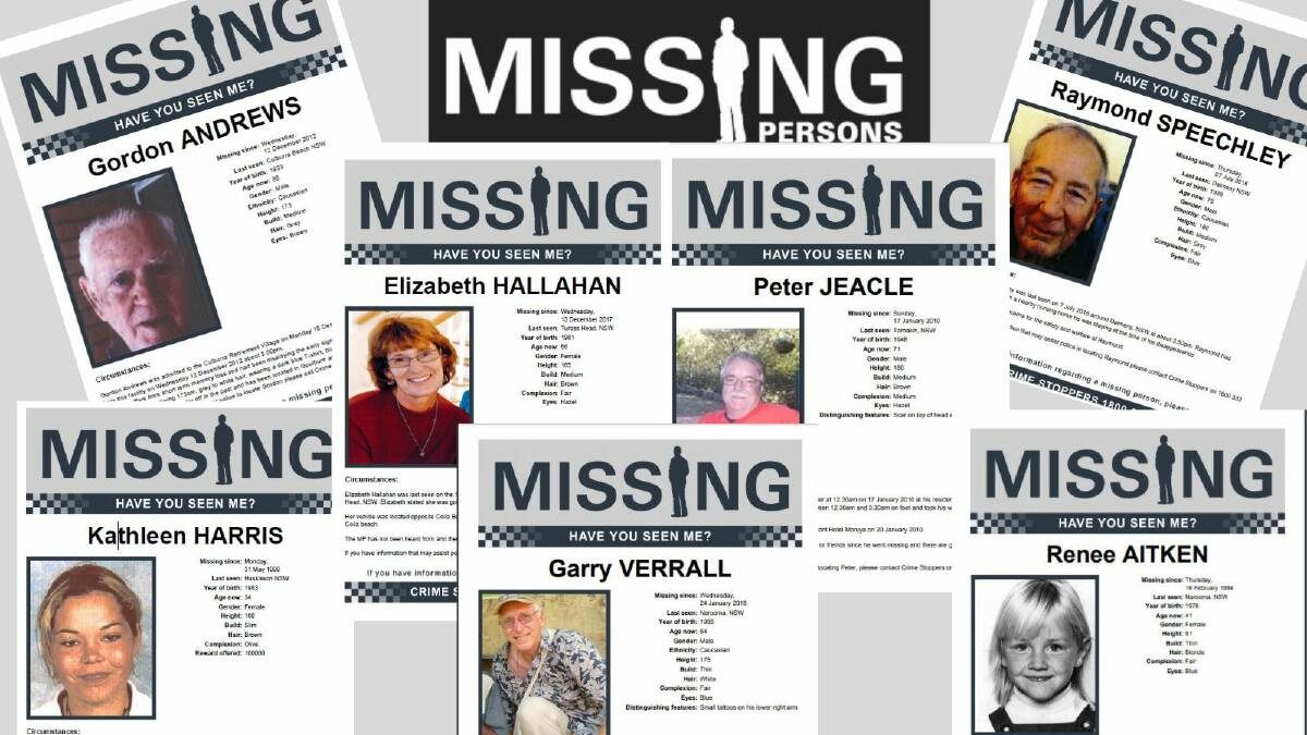 Can you help solve South Coast missing persons cases?