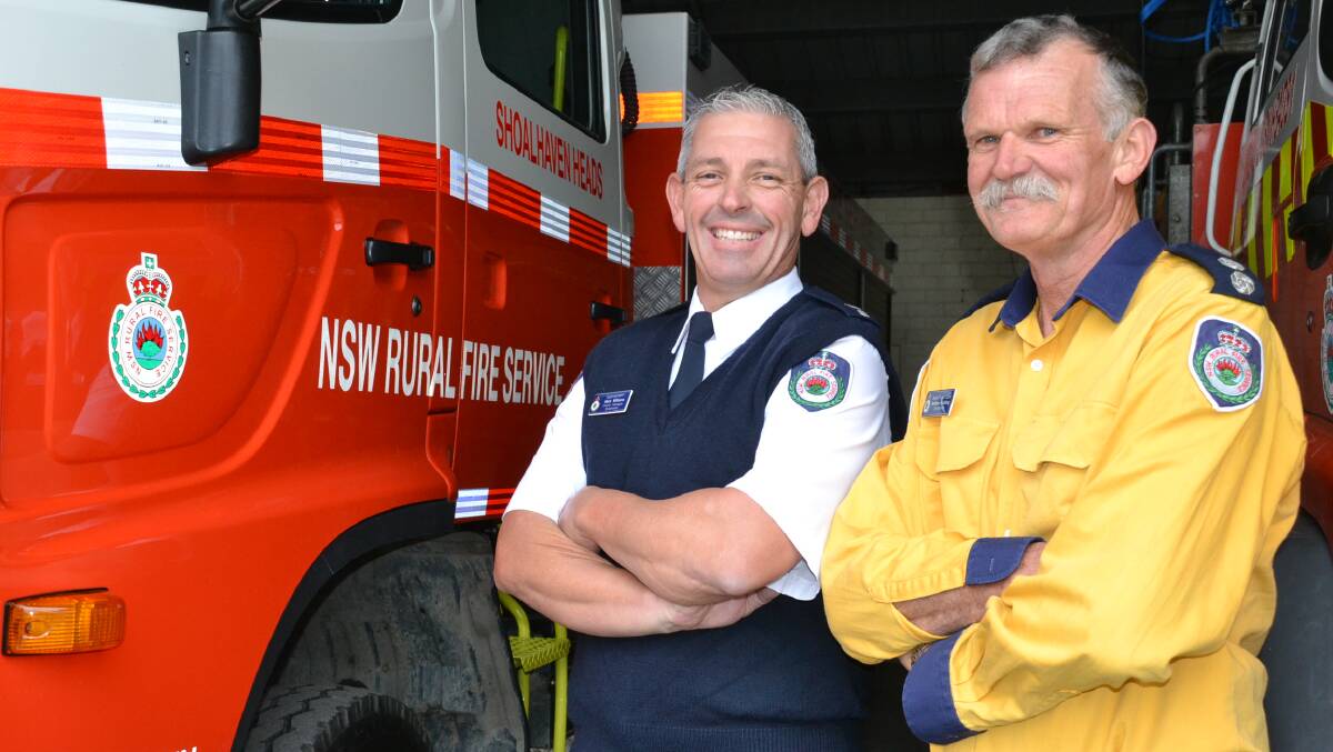 Shoalhaven RFS district manager Superintendent Mark Williams and Shoalhaven deputy group captain Andrew Fielding are also in Canada fighting the fires.