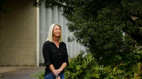 Onto it: Former professional tennis player, Trudi Musgrove-Edwards of Macquarie Hills, is doing much better after a SCAD heart attack and FMD diagnosis in 2021. She says it is important for any chest pain to be taken seriously - even if you are fit and healthy. Pictures: Jonathan Carroll