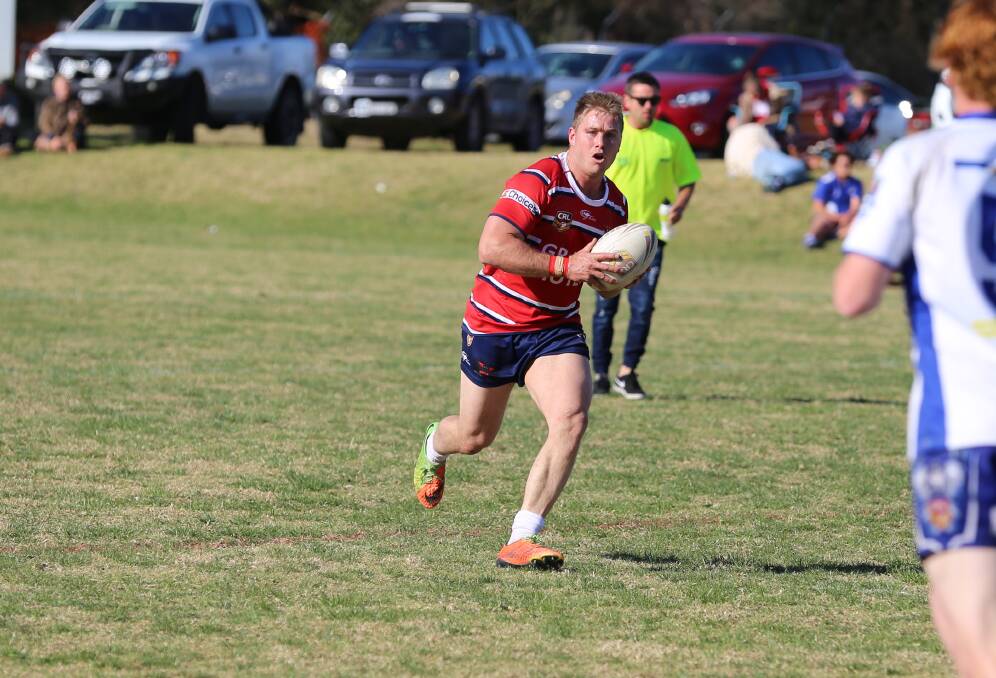 Strong motor: Ryan Apps scored two tries for Bega in the first half to help guide them to a win over the Merimbula-Pambula Bulldogs, and a grand final ticket.