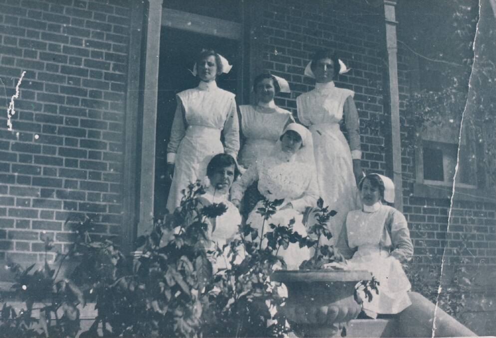 Influenza outbreak: Nurses at the Bega Hospital in the 1920s All nurses refused to care for influenze patients in 1919. Picture: supplied. 