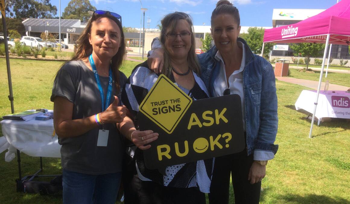 Mental health advocates are urging everyone to ask R U OK? with a community day at the Tura Shopping Centre on Thursday with mental health services on site available to everyone. 