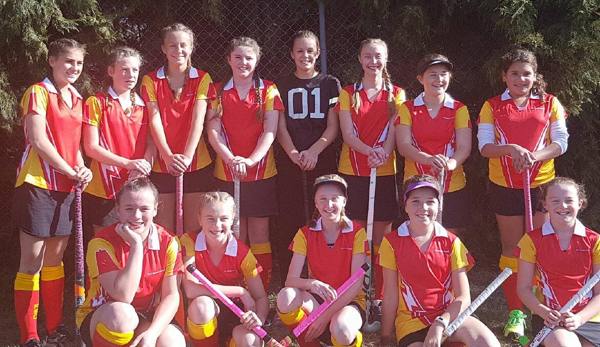 Rep weekend: The Far South Coast under 13s hockey girls who finished second in their division after scoring impressive results. 