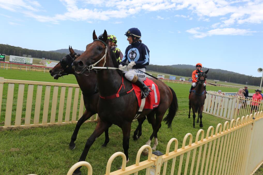 Jockeys return to the winners' circle during a previous Bega Cup race with almost $500,000 in prizes up for grabs this weekend. 