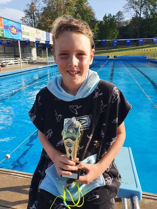 Hamish Blair is the swimmer of the week at the Bega pool. 