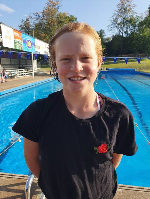 Bega Swimming club's Swimmer of the month Molly Greenwood. 