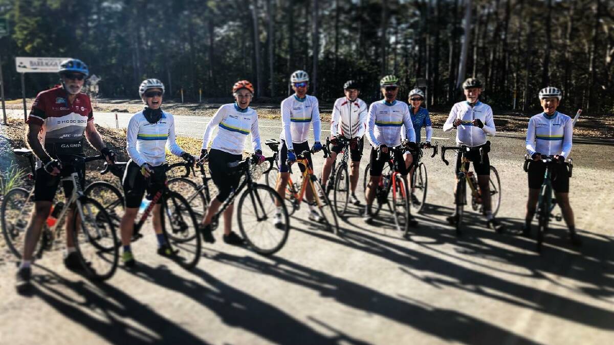 Riders from Bermagui and Bega who took on the L'Etape ride in 2019 with Bega's Adrian Day floating the idea of bringing it to the Valley. 