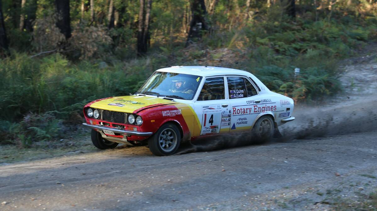 Nathan Quinn has put a new engine in the Mazda RX-2 ahead of the Bega Valley Rally
