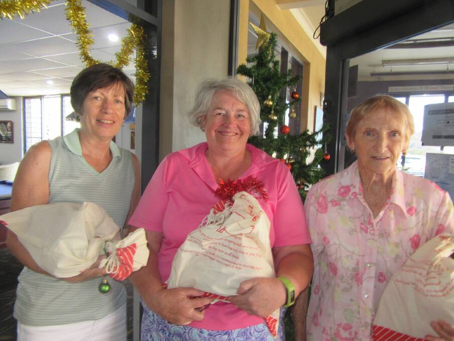 Ham winners on Tuesday Robyn Brand, Anne-Marie Maley and Nora Trent.