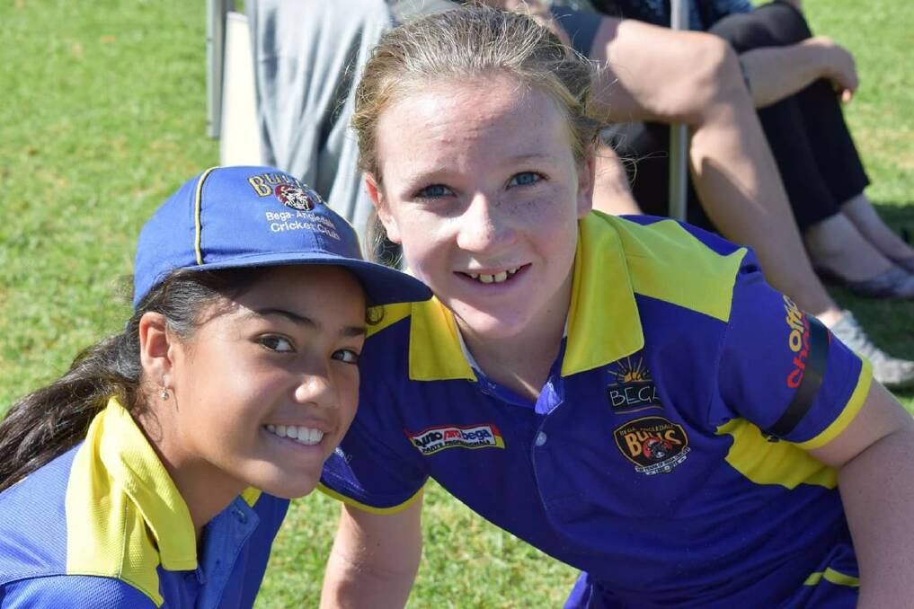 Alisi Arbon and Yasmine Welsford form a quarter of the Bega Blues team and have been batting and bowling well with great figures throughout the season.  