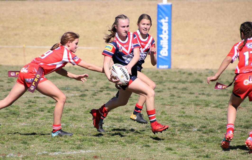 Juniors on way: Bega league-tag junior Maddie Cullen looks for options, with play to go ahead and expand to include 18s this season. Picture: Wendy Deighton. 