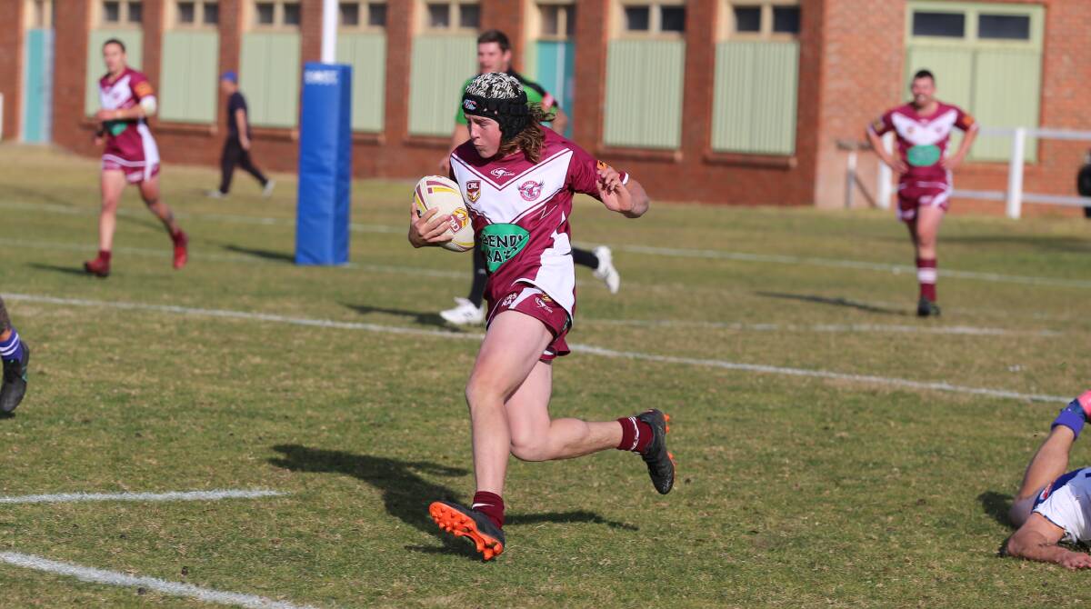 Ken Mitchell was among the players doubling up on tries when the Sea Eagles hammered the Cooma Stallions 58-4. 