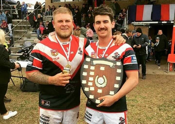 Taking the reigns: Billy Hudson and Ricky Stapleton will lead the Bega Roosters reserves in 2019 as playing co-coaches. 