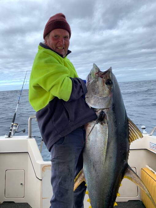 Club Member Ross McCormack with a magnificent Yellowfin Tuna taken off Eden during the long weekend.