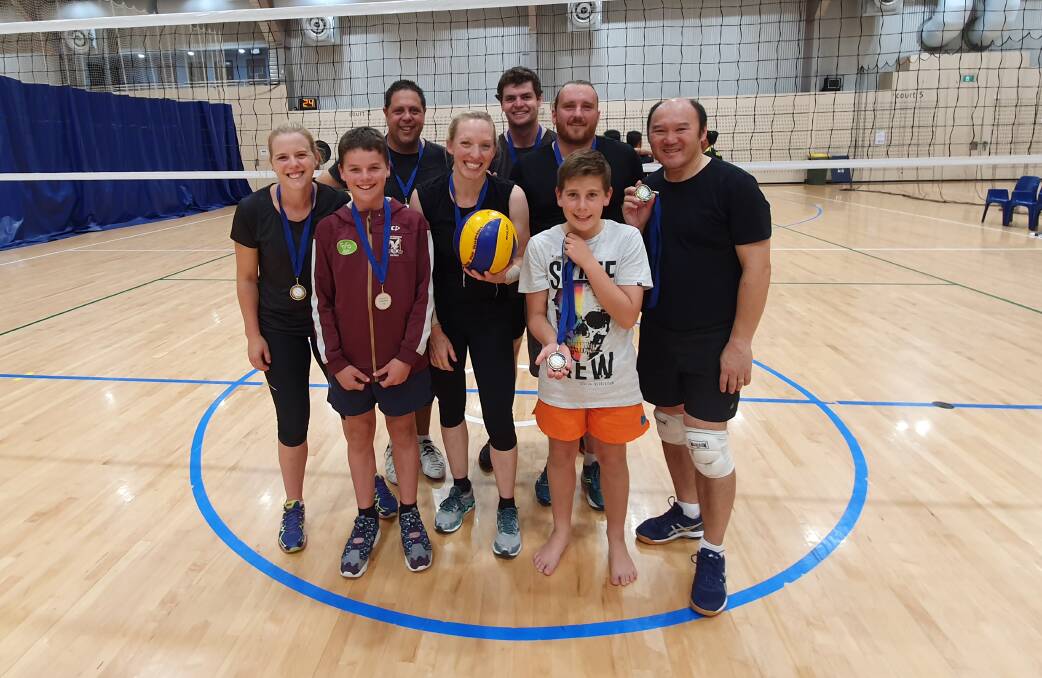 Bega's division three team which finished second in the Canberra Cup of Volleyball. 