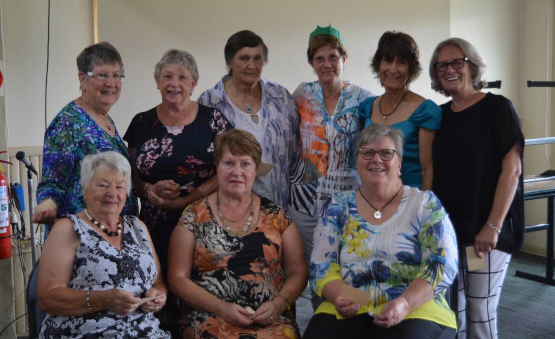 Among the Bega ladies golf prize winners are (back) Veronica Coman, Barbara Ubrihien, Margaret Atkins, Monica Cullen, Shirley Newlove, (front) Gillian Petersohn, Lorraine Gregson and Janelle Holdsworth.
