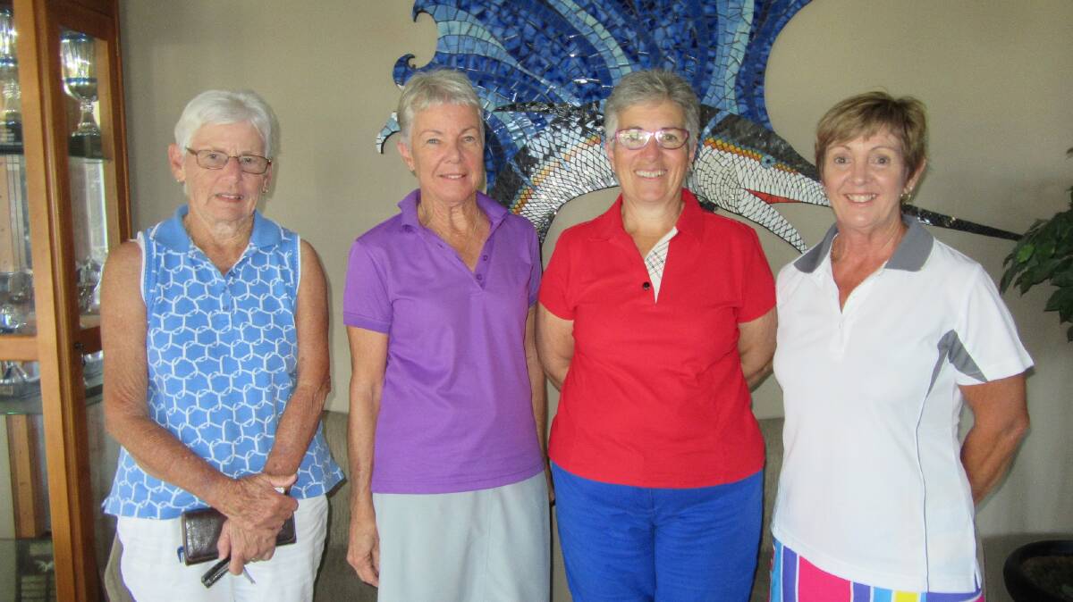 HIGH SCORERS: Tathra foursomes round winners Marnie Nicholson and Jo Byrnes beat Karen Enright and Sue Howard to first place.