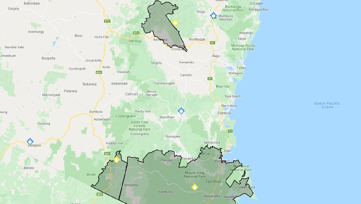 Southerly shifts have not seen fire activity increase by any significant amount and both the border and Werri Berri remain watch and act as of 9.30pm. 