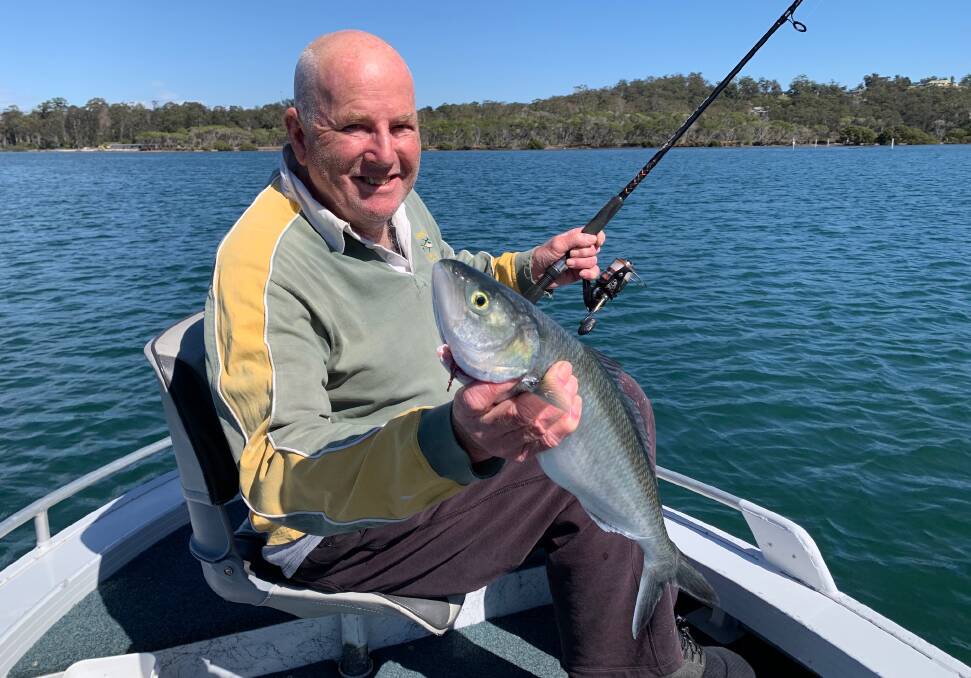 Long term MBGALAC member Jeff Knox of Merimbula with a lovely Australian Salmon taken in Pambula Lake.