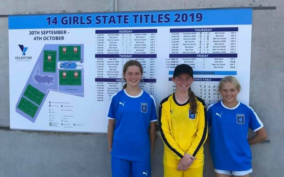 Coasties: Emma Bennett, Tanisha Tresize and Jess Bennett all formed part of NSW Southern Country outfits for State Titles recently. 