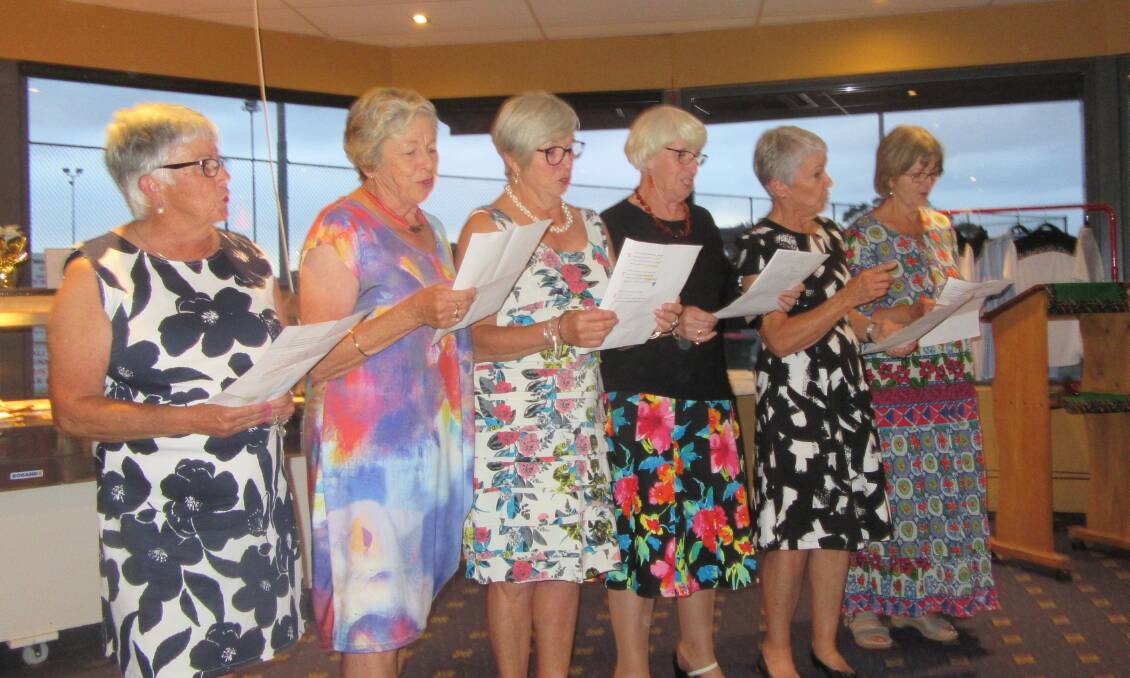 Tathra ladies golfers enjoyed a special presentation dinner with some members also providing entertainment for the full house. 