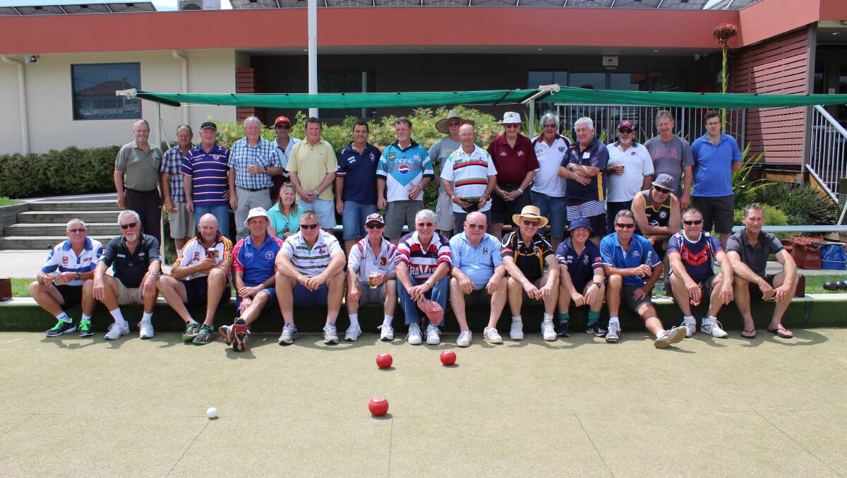 On a roll: Players catch up during the Men of League Foundation's charity bowls day in Bega in 2015. Organisers are hoping to get some more entries. 