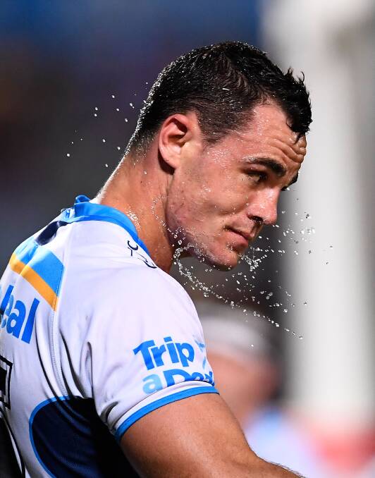 Morgan Boyle has scored a try in the Titans win over Manly. 