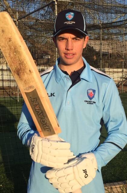 Nationals selection: Merimbula cricketer Tom Kellar has been named for the under 17s NSW Country side in upcoming nationals. 