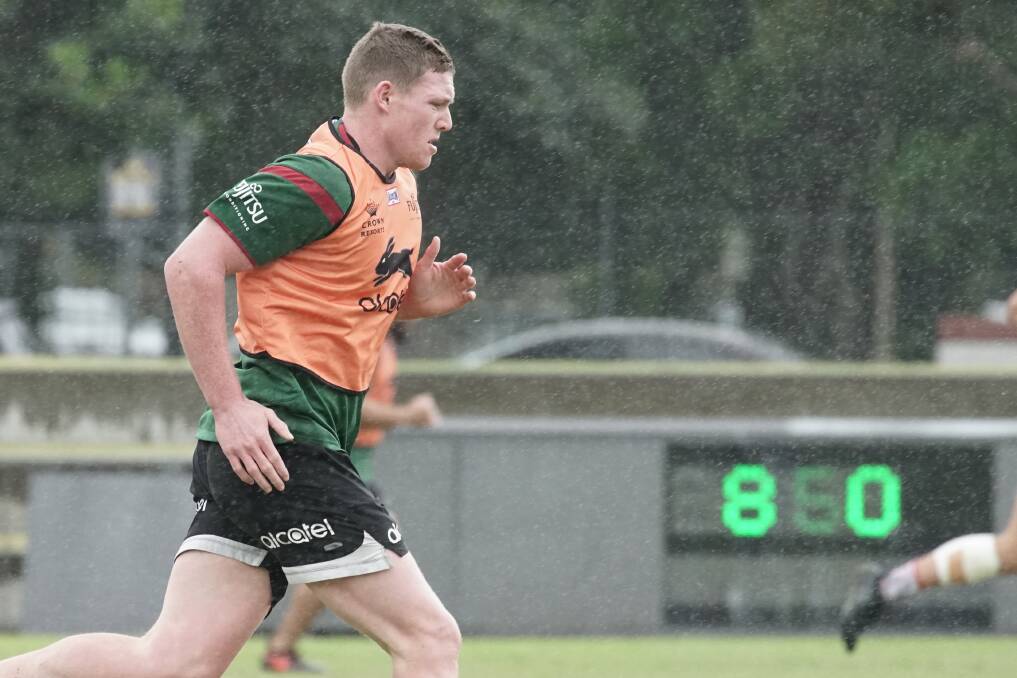 Mixing it with the best: Bombala's Ky Rodwell has been rewarded with a NSW Blues jumper for the under 20s Origin next week. Picture: South Sydney Rabbitohs. 