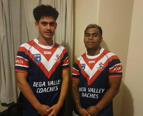 Exciting recruits: Kiwi recruits Toroa Rapana and Shae Gray are shaping to stun Roosters fans during a trial clash with the North Canberra Bears. 