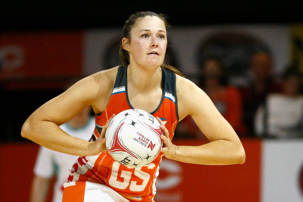 Retiring: Former Quaama netballer Susan Pettitt has played her final round in the national series as the Giants suffered an elimination final loss on Sunday. Picture: AAP. 