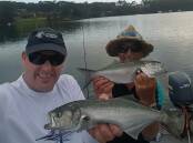 Dash from the Narooma Ocean Hut Compleat Angler and his mate Hippie had a good session on Wagonga last week catching some decent tailor.  