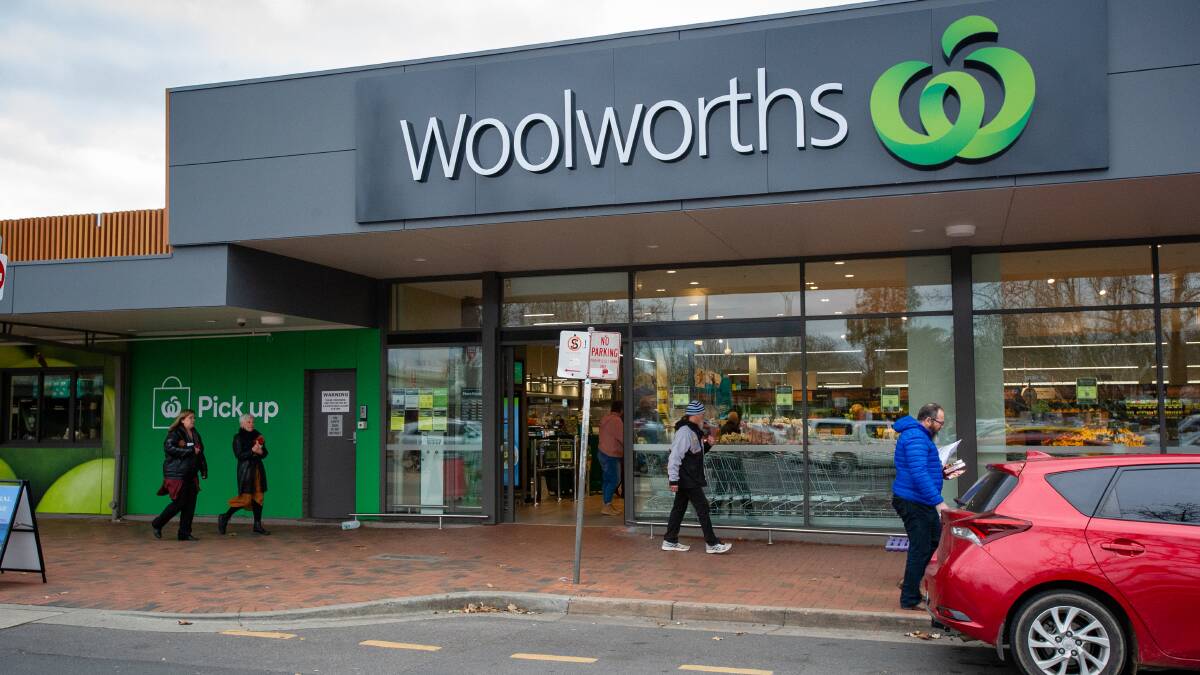 Dickson Woolworths has been identified as an exposure site in the ACT linked to the Covid outbreak in Canberra. Picture: Elesa Kurtz