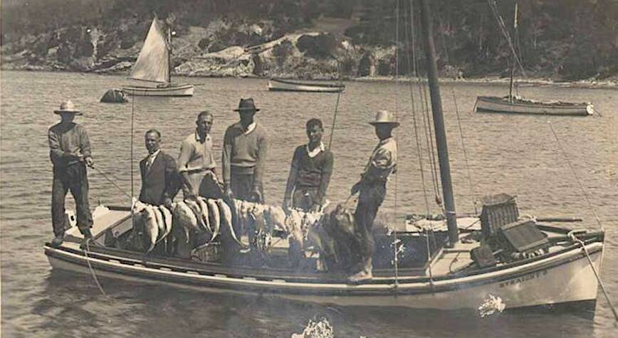 The 'Straight 8' fishing vessel in Eden in the 1920s. Picture supplied