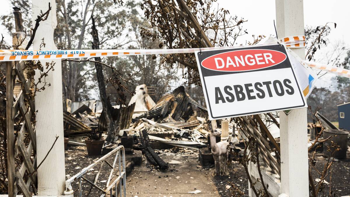 Bega Valley Shire Council has advised they are not yet able to accept large structural type materials as they may contain asbestos. Picture: Dion Georgopoulos 