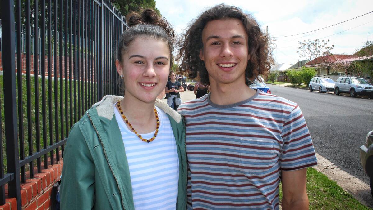 ON TOUR: Sapphire Coast Learning Community Stage Band members MyaRae and Maximillian Navarrete ahead of the drought fundraiser. 