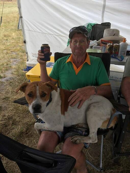 Geoff Westaway with Bruce before the dog was found killed in Bega this week. Picture: Supplied