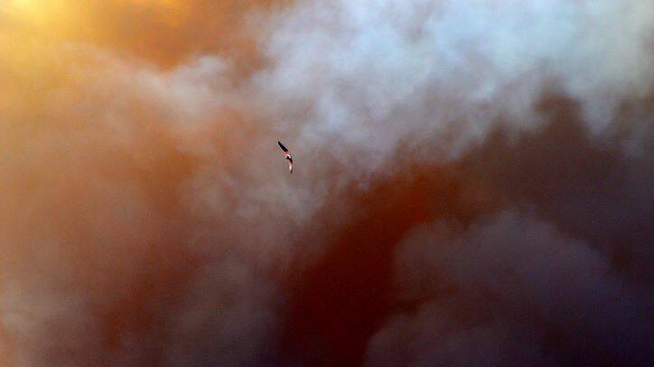 Smoke over Yankees Gap in September. Picture: Rachel Helmreich