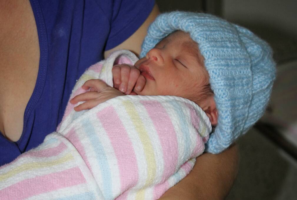 Ike Aldridge is the 500th baby born at the South East Regional Hospital. Photo: Alasdair McDonald